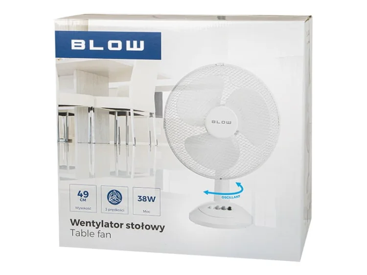 BLOW WENTYLATOR STOŁOWY 12" 38W