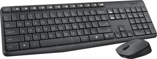Zestaw klawiatura + mysz membranowa Logitech MK235 920-007931 (USB 3.0; kolor szary; optyczna)