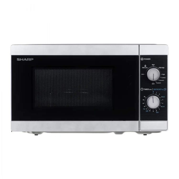 Kuchenka mikrofalowa SHARP YC-MG01E-S (800W; 20l; kolor srebrny)