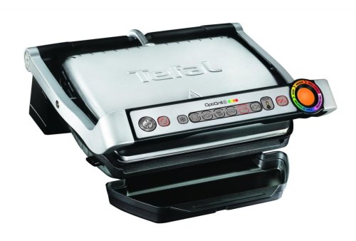 Grill elektryczny Tefal Optigrill+ GC 716D (Akcesorium do gofrów; stołowy-zamknięty; 2000W; kolor srebrny)