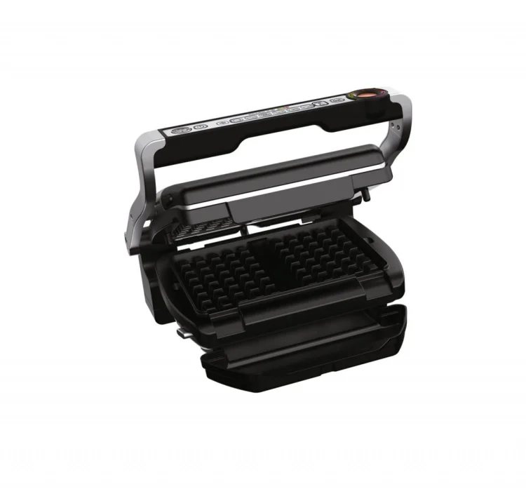 Grill elektryczny Tefal Optigrill+ GC 716D (Akcesorium do gofrów; stołowy-zamknięty; 2000W; kolor srebrny)
