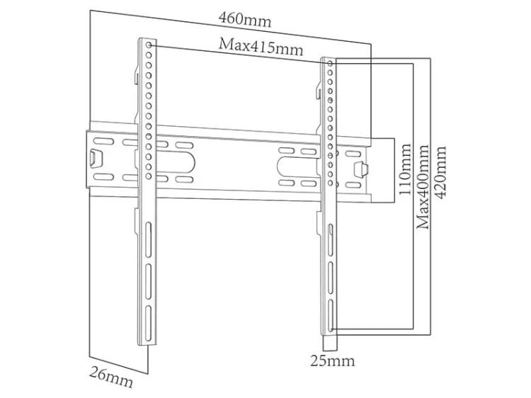 Uchwyt do telewizora BLOW 76-853# (Obrotowy, ścienne, Uchylny; 10" - 37"; max. 25kg)