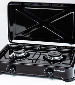 Kuchenka Ravanson K-02TB (Płyta gazowa; 2 pola grzejne)