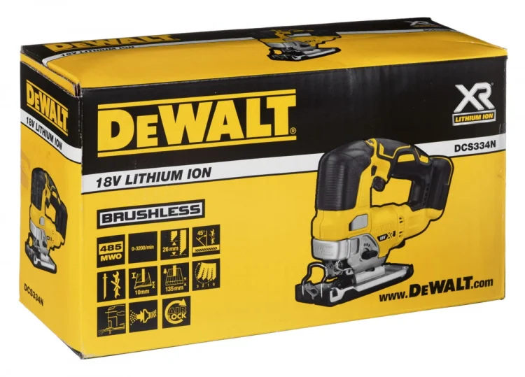 Wyrzynarka 18V bez aku i ład DCS334N-XJ DEWALT