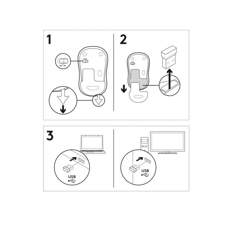 Mysz bezprzewodowa Logitech M185 910-002236 (optyczna; 1000 DPI; kolor niebieski)