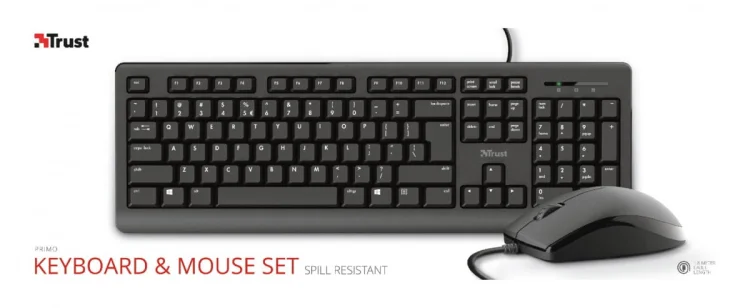 Zestaw klawiatura + mysz TRUST PRIMO Set (23970)