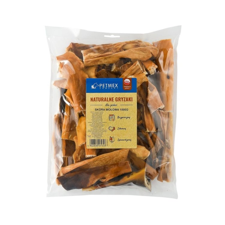 Gryzak dla psów PETMEX Skóra wołowa 15cm 1000g