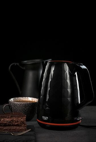 Czajnik elektryczny Adler AD 1277 b (2200W 1.7l; kolor czarny)