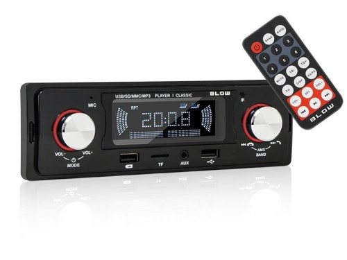 Radio samochodowe BLOW CLASSIC 78-287# (Bluetooth, USB + AUX + karty SD)