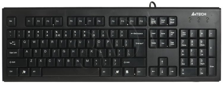 Klawiatura membranowa A4 TECH KR-83 A4TKLA42925 (USB 2.0; (US); kolor czarny)