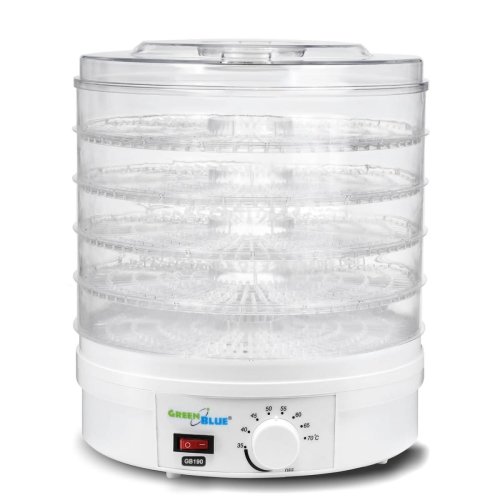 Suszarka do grzybów, warzyw i owoców GreenBlue GB190 (250W; kolor biały)