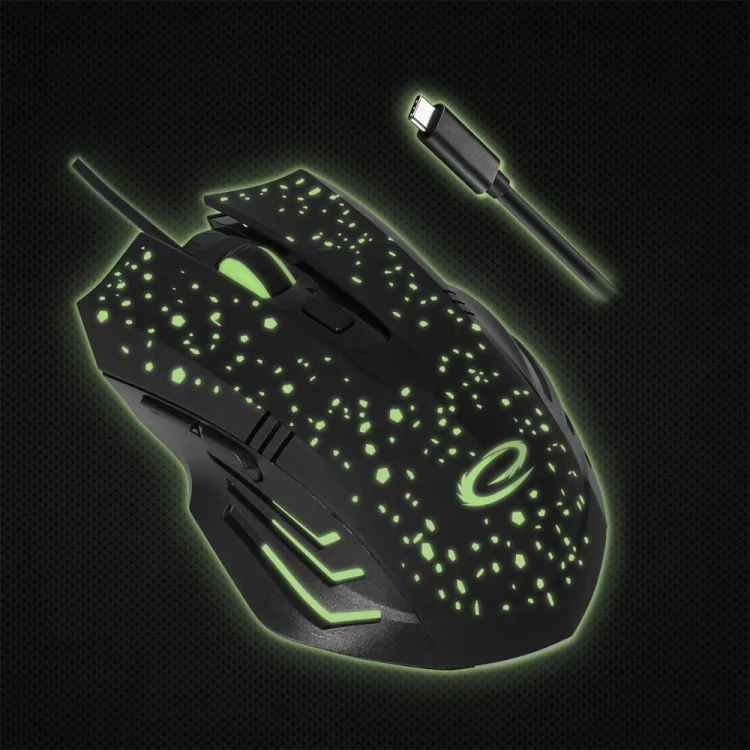 ESPERANZA MYSZ PRZEWOD. 6D DLA GRACZY GALAXY USB-C EGM212