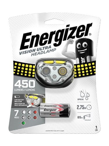 LATARKA ENERGIZER HEADLIGHT VISION ULTRA HEADLIGHT 3AAA 450 lm