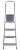 CORDA Drabina domowa aluminiowa 4 stopnie 000705 KRAUSE