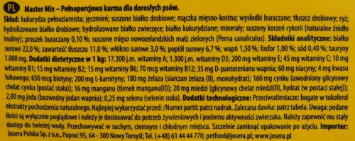 Josera JosiDog Master Mix karma sucha dla psów 15kg