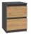 Szafka nocna M2 30x30xH40 antracyt/artisan