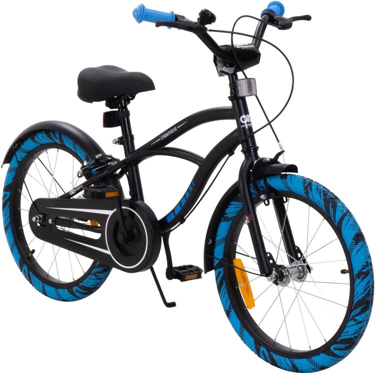 01_kinderfahrrad_schwarz_blau_18_zoll_actionbikes_motors_cruiser_vorne_rechts.jpg