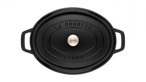 STAUB Żeliwny garnek owalny 40509-322-0 6,7l czarny