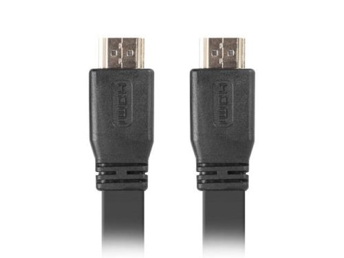 Kabel Lanberg CA-HDMI-21CU-0010-BK (HDMI M - HDMI M; 1m; kolor czarny)