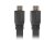 Kabel Lanberg CA-HDMI-21CU-0010-BK (HDMI M - HDMI M; 1m; kolor czarny)