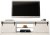 Szafka RTV GRANERO 200x56,7x35 biały/biały połysk