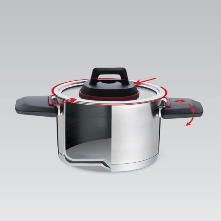 Garnek ze skład.uszami+pokrywka MR-3530-24   5,5L