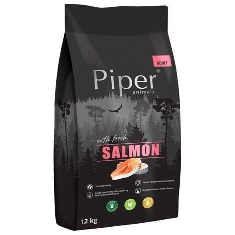 DOLINA NOTECI Piper Animals z łososiem 12 kg, karma sucha dla psa