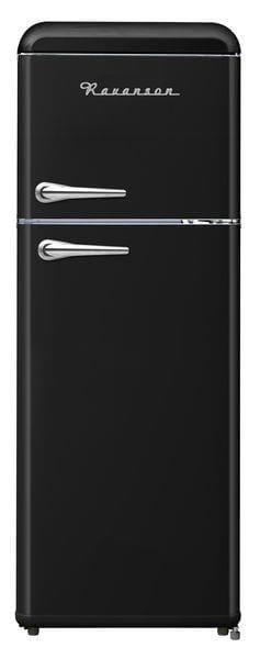 Lodówka Retro Ravanson LKK-210RB (545mm x 1470mm x 585 mm; 157l; Klasa A++; kolor czarny)
