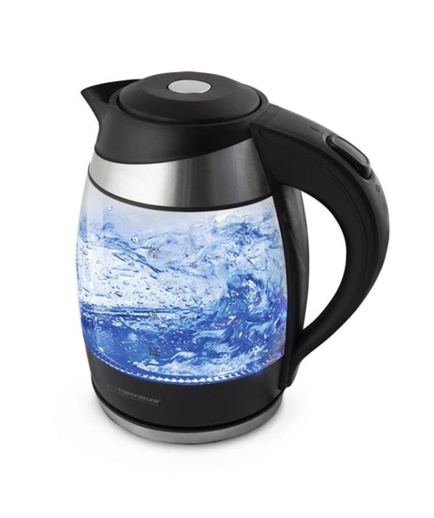 Czajnik elektryczny Esperanza Gullfoss EKK009 (2200W 1.8l; kolor przeźroczysty)