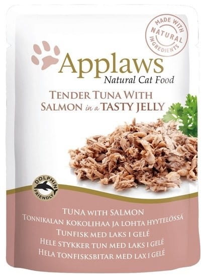 APPLAWS CAT Tuńczyk z Łososiem w galaretce - karma dla kota w saszetce - 70g