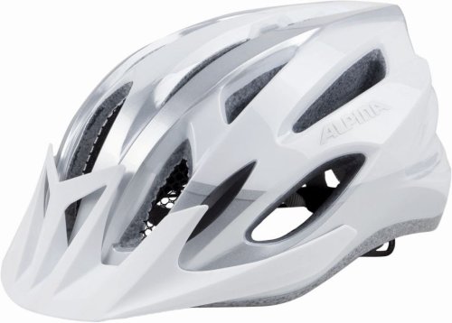 Kask rowerowy ALPINA MTB17 biało-srebrny 54-58