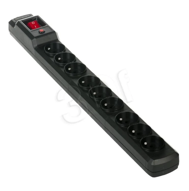 Listwa przeciwprzepięciowa Activejet ACJ Combo 9gn 1,5m (9 x UTE; 10 A; 1,5m; kolor czarny)
