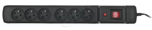 Listwa przeciwprzepięciowa Activejet ACJ COMBO 6Gn 10m (6 x UTE; 10m; kolor czarny)