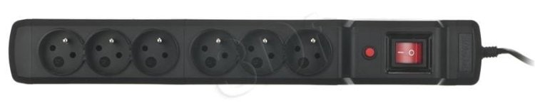 Listwa przeciwprzepięciowa Activejet ACJ COMBO 6Gn 10m (6 x UTE; 10m; kolor czarny)