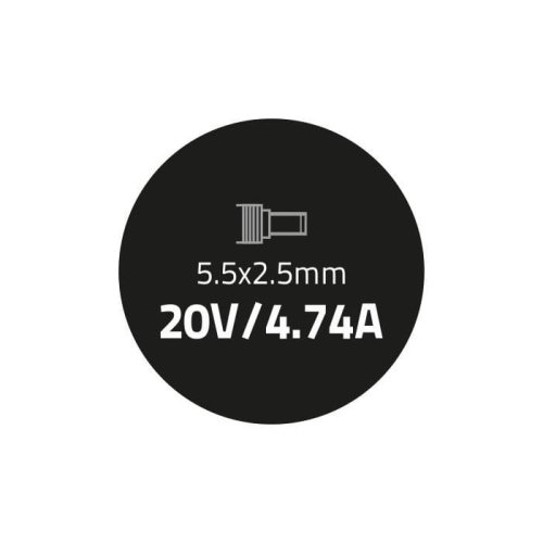 Zasilacz Qoltec 50099.90W do notebooka IBM, Lenovo (20 V; 4,74 A; 90W; 5.5 mm x 2.5 mm)