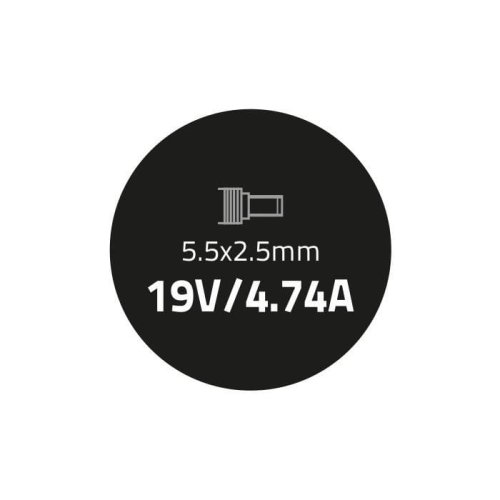 Zasilacz Qoltec 50071.90W do notebooka Asus (19 V; 4,74 A; 90W; 5.5 mm x 2.5 mm)