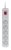 Listwa przeciwprzepięciowa Activejet 5gn/1,5m/cz (10A; 2300W) 1,5m; kolor szary