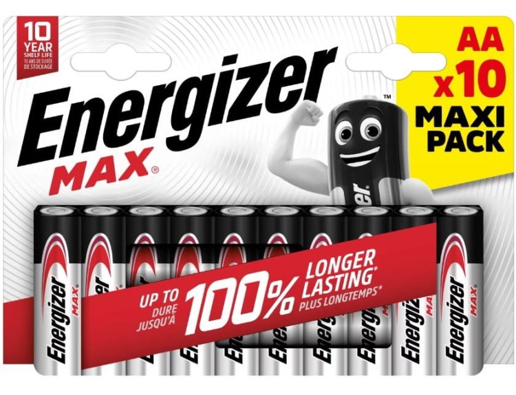 BATERIE ENERGIZER MAX AA LR6 10 SZTUK ECO