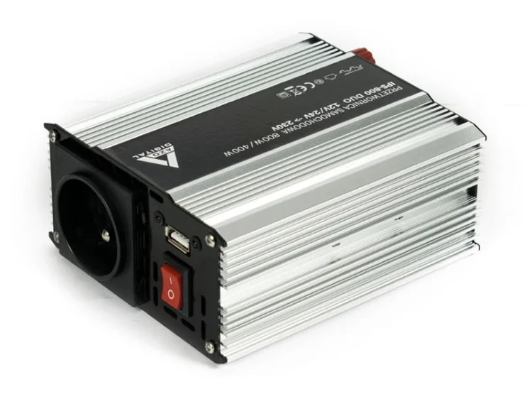 Samochodowa przetwornica napięcia 12 VDC / 24 VDC / 230 VAC IPS-800 800W DUO