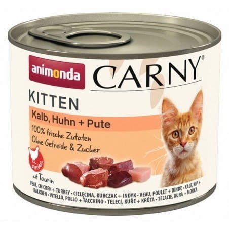 ANIMONDA Carny Kitten cielęcina,kurczak,indyk 200g