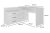 Biurko narożne + komoda DANY 120x50xH76 biały