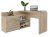 Biurko narożne + komoda DANY 120x50xH76 sonoma