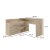 Biurko narożne + komoda DANY 120x50xH76 sonoma
