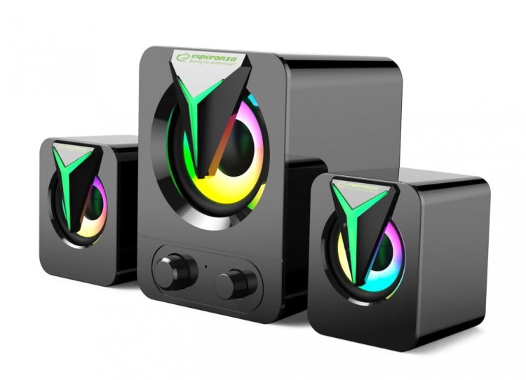 ESPERANZA GŁOŚNIKI 2.1 USB LED RAINBOW SOPRANO EGS107