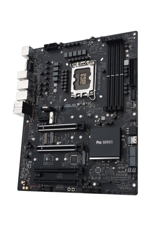 Płyta ASUS Pro WS W680-ACE W680 (LGA 1700) ATX motherboard, 2x PCIe 5.0, 3x PCIe 4.0, 3x PCIe 4.0 M.2 slots, 2x USB 3.2 Gen 2, 4x USB 3.2 Gen 1, 2x US