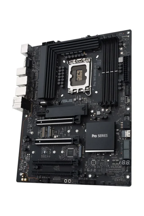 Płyta ASUS Pro WS W680-ACE W680 (LGA 1700) ATX motherboard, 2x PCIe 5.0, 3x PCIe 4.0, 3x PCIe 4.0 M.2 slots, 2x USB 3.2 Gen 2, 4x USB 3.2 Gen 1, 2x US