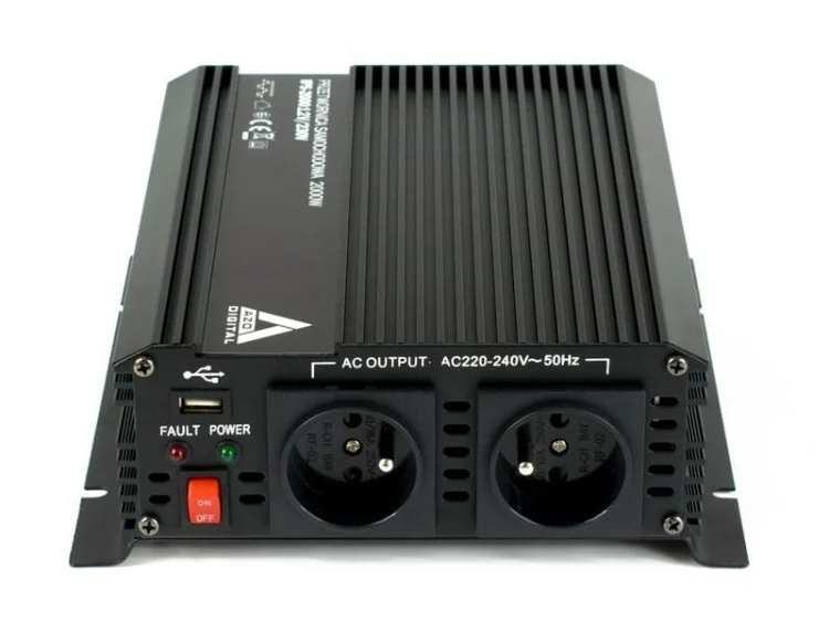 Samochodowa przetwornica napięcia 12 VDC / 230 VAC IPS-2000 2000W