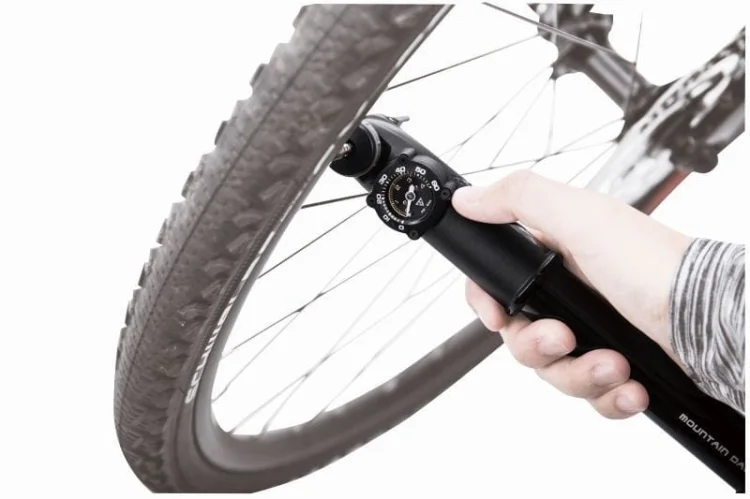 Pompka ręczna Topeak Mountain DA G, dual action , manometr