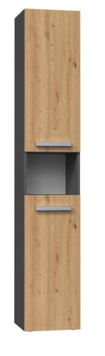 Szafka łazienkowa NEL I 31x30xH174 antracyt/artisan