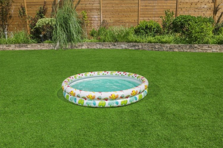 Dmuchany Basen 3w1 dla dzieci 122x20cm BESTWAY + Kółko do pływania + Piłka plażowa